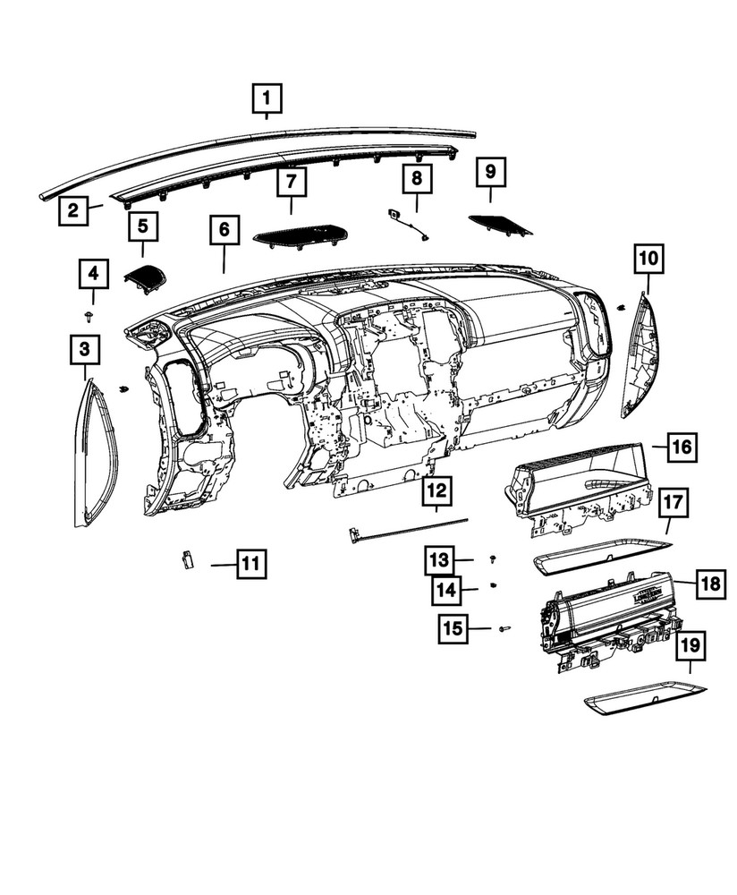 Genuine Mopar Speaker Grille 5YN71HL1AC