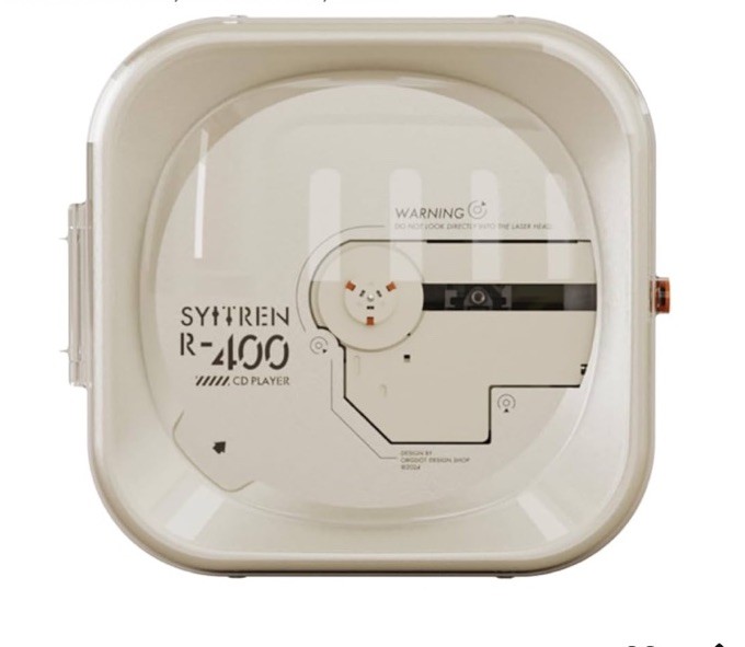 Syitren R400 White Retro Bluetooth CD Player - Open Box
