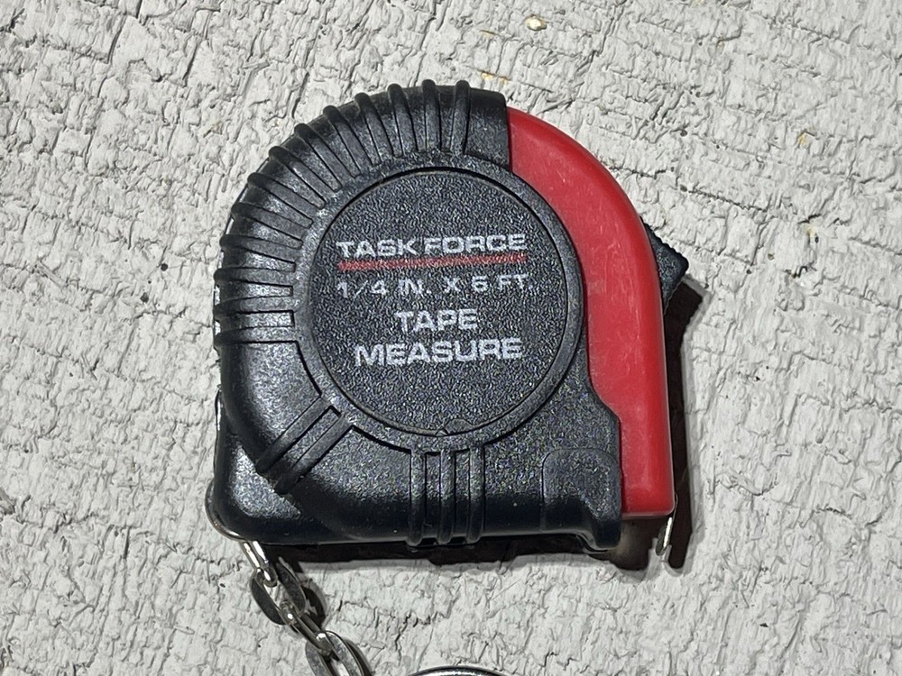 Task Force 1/4 IN. - 6 FT. Key Chain Tape Measure NEW!!!!!!!!!!!!!!!!!!!!!!!!!!!