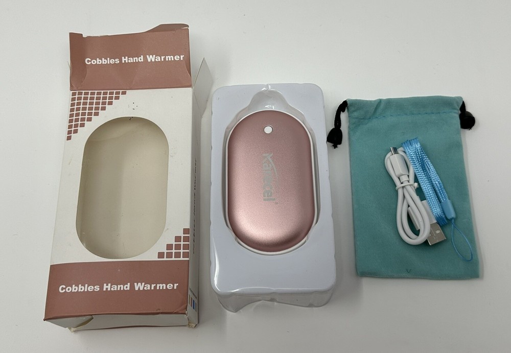 Karecel Rechargeable Cobbles Hand Warmer Battery 6-12 Hours Micro USB Android