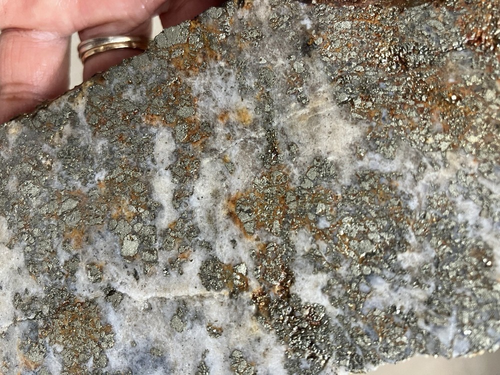 Pyrite Slab (End Cut)