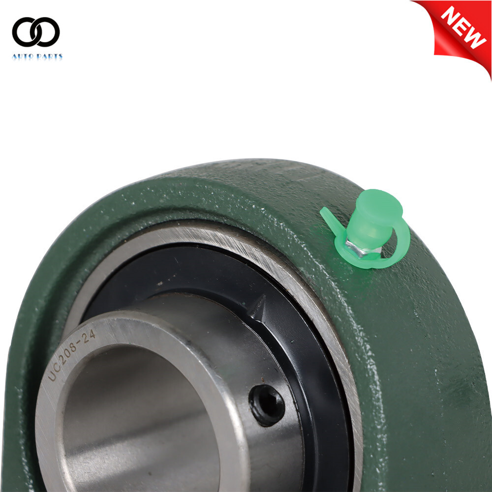 2Pack UCP208-24 Solid Base Pillow Block Bearing 1-1/2 Bore Self Aligning 2 Bolt