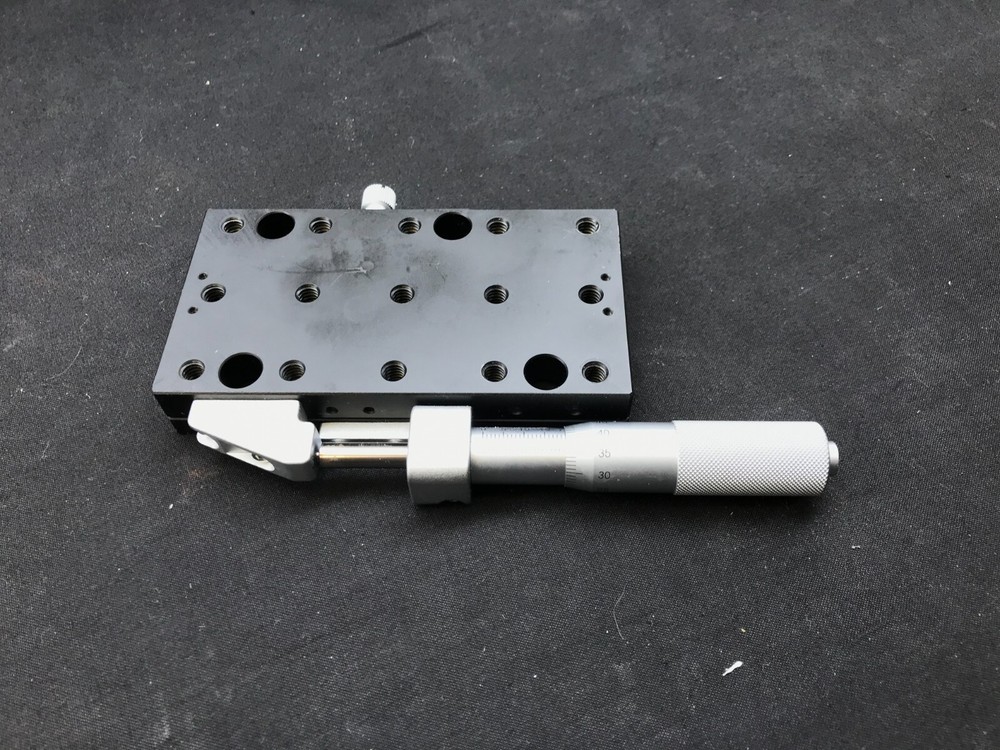 OptoSigma Linear Side Micrometer Translation Stage 65X120mm X-Axis Optic Stage