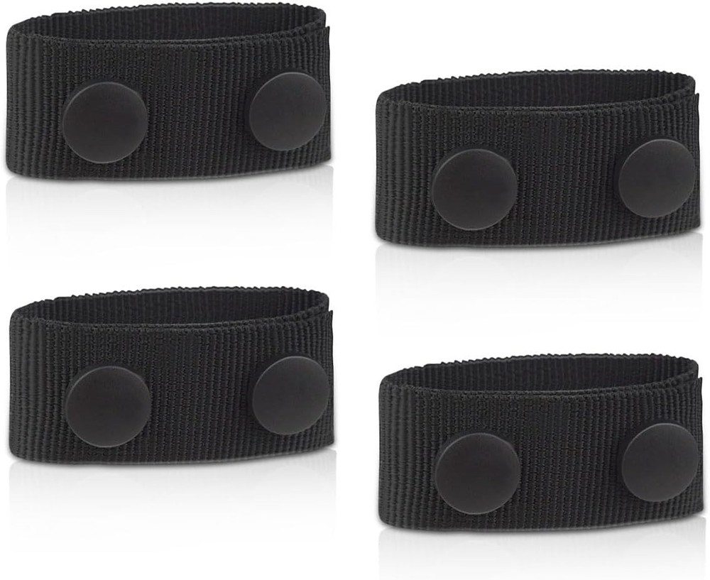 4 Pcs Duty Belt Keepers with Double Snaps