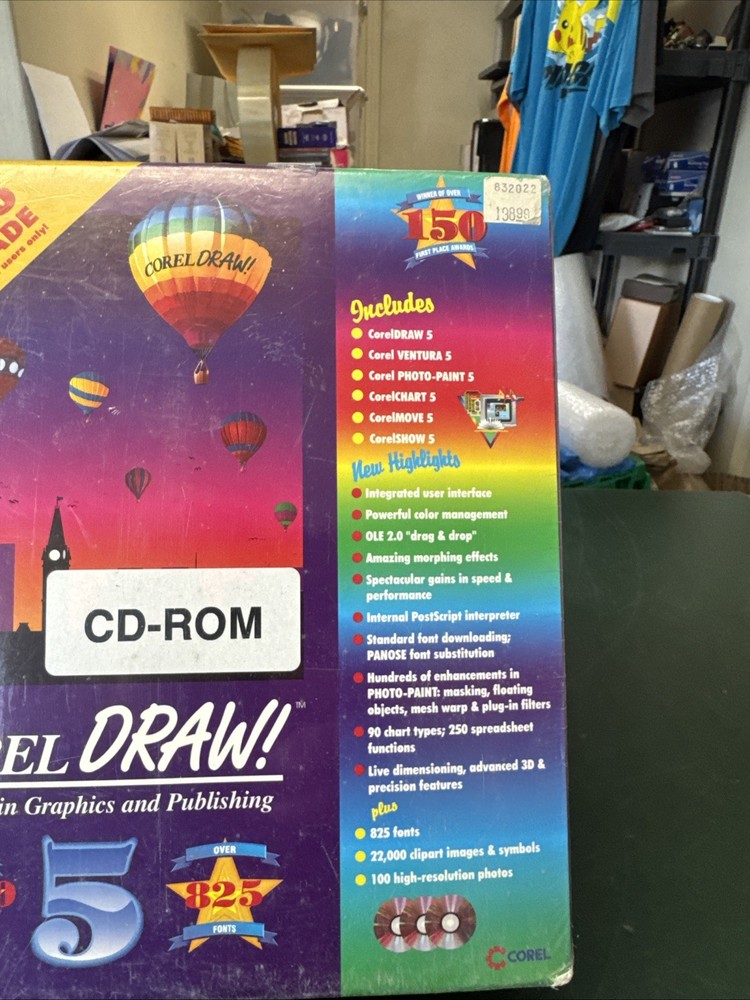 Vintage Corel Draw 5 PC CDROM