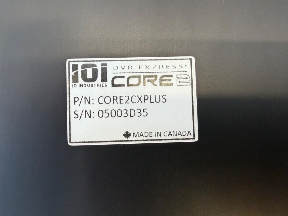 IO Industries DVR Express CORE 2 CXPLUS – Multi-Camera Recorder Module – Tested