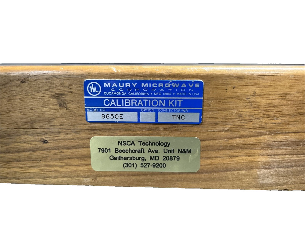 Maury Microwave 8650E TNC Calibration Kit