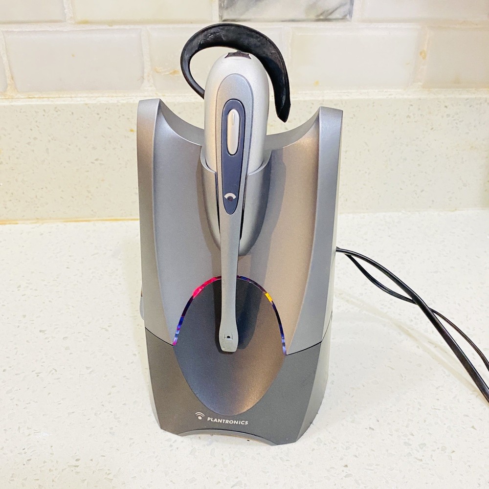 Plantronics CS50 Wireless Office Headset System Tested Works Nice Condition