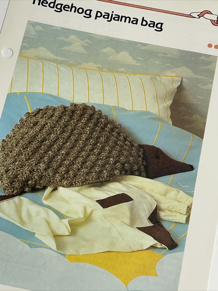 Marshall Cavendish Hedgehog Pajama Bag Crochet Pattern