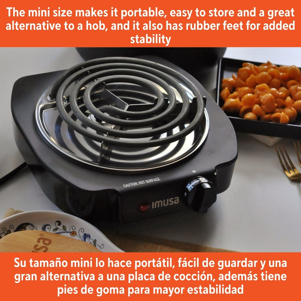 Single Electric Burner, Black