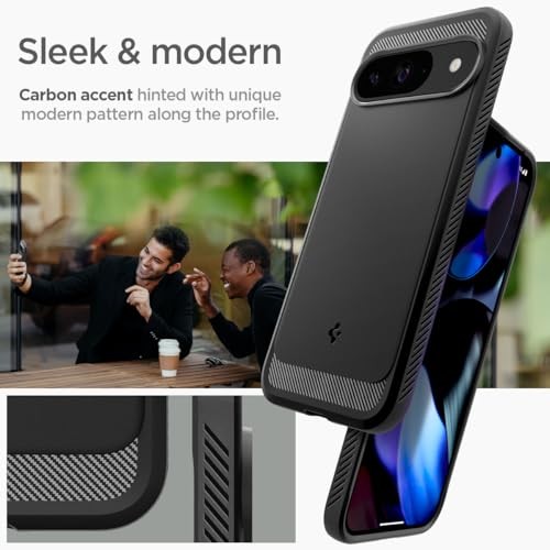 Rugged Armor Designed for Pixel 9 Case/Pixel 9 Pro Case (2024) Matte Black