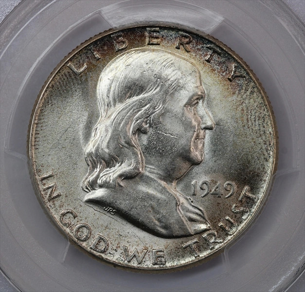 1949 Franklin Half Dollar PCGS MS63FBL