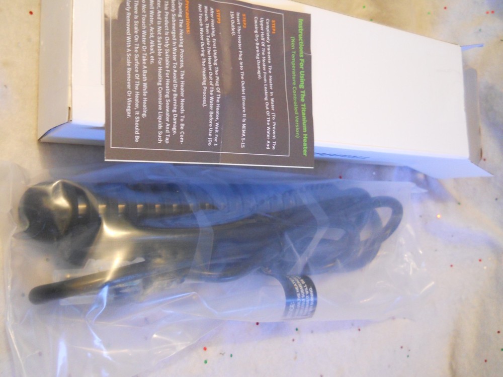 GRILLME 1500W Immersion Water Heater Portable Titanium T1 Submersible Waterproof