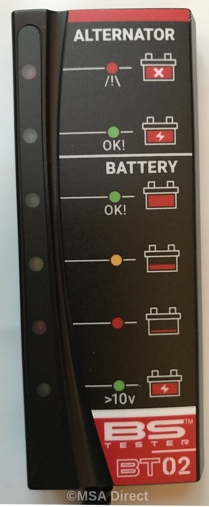 BS Battery - 12 Volt battery and Alternator Tester