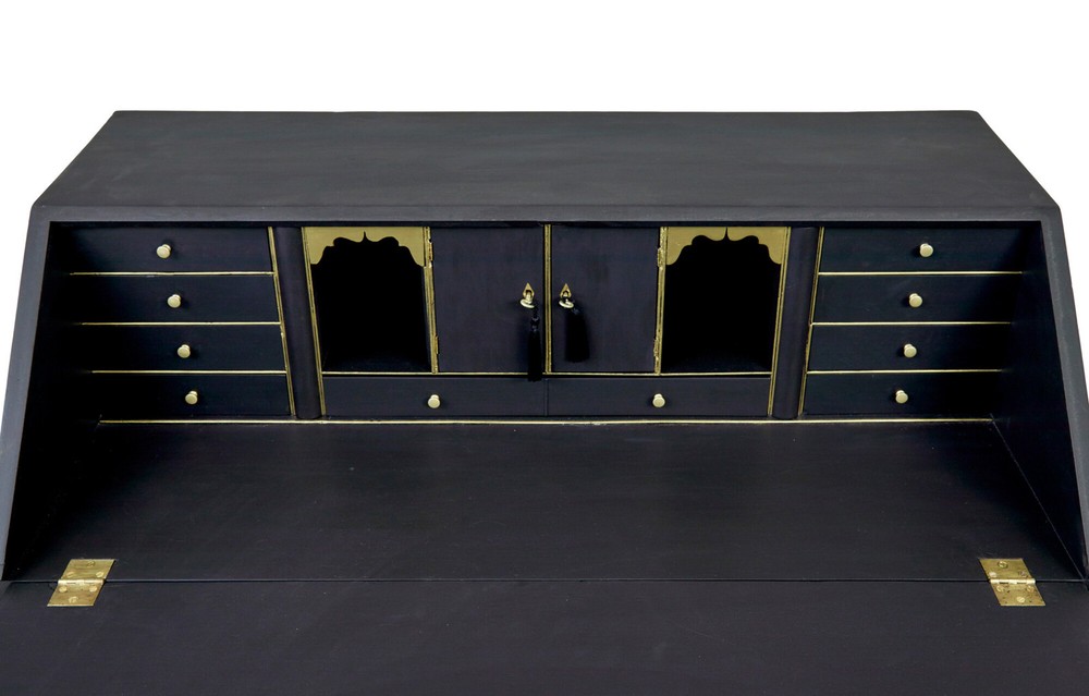 19TH CENTURY VICTORIAN PAINTED BUREAU