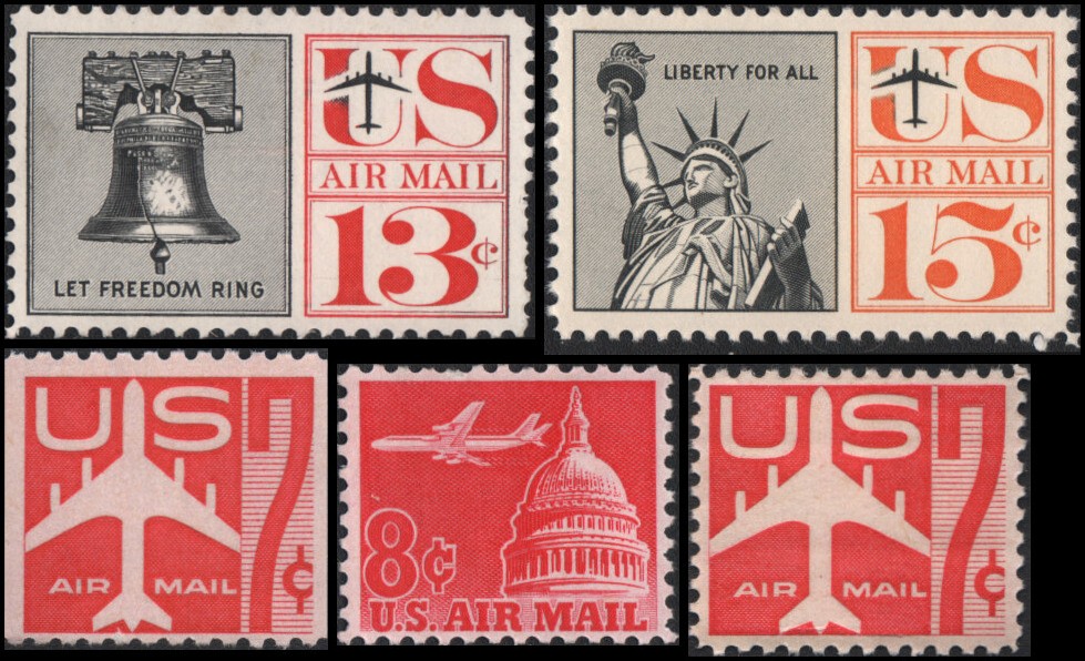US #C60-C64 MNH