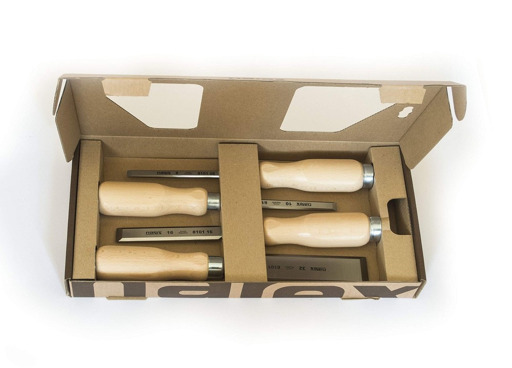 Narex Chisel Set 4 Pieces 8/10/16/32
