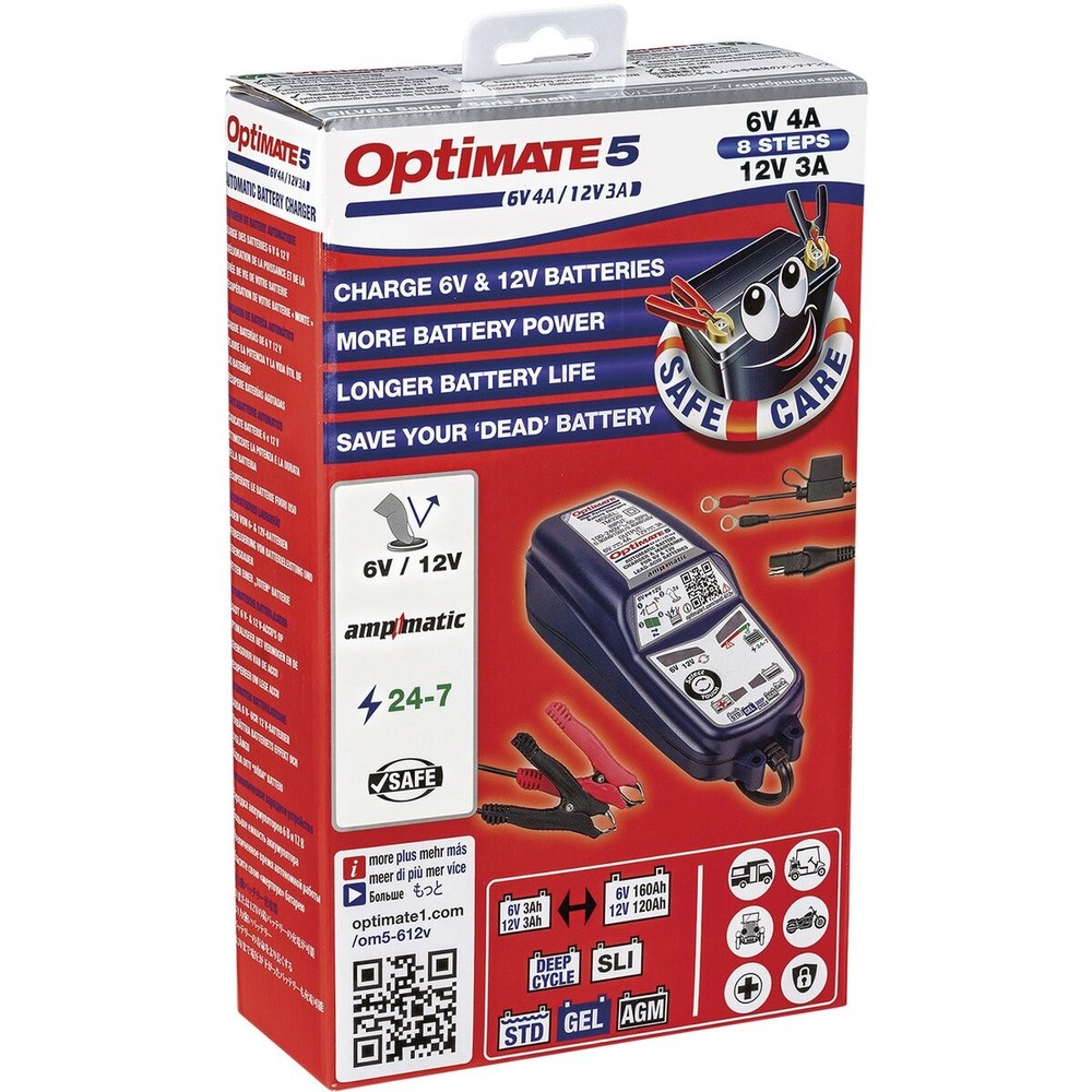 Tecmate Optimate 5 Select Silver Battery Charger - TM-321