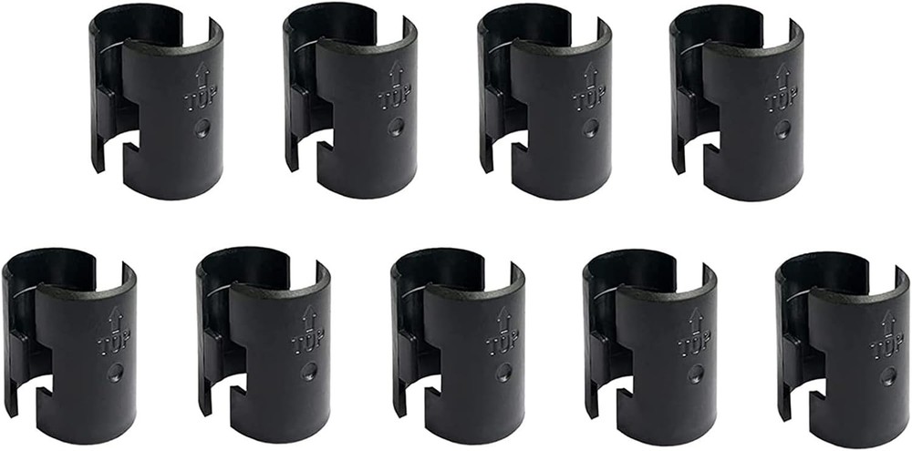 Durable 18 Pack Replacement Shelf Lock Clips for 1" Wire Shelving Posts