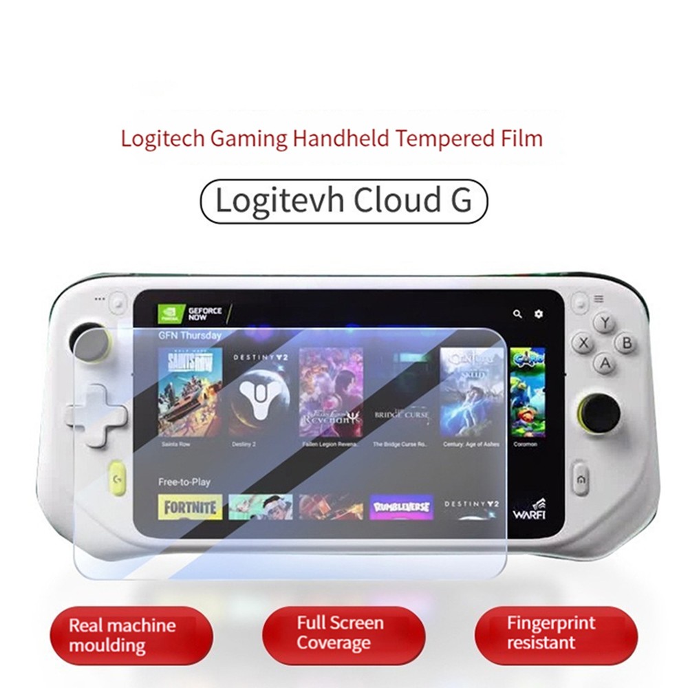 For Logitech Cloud G Handheld Game Console Screen Tempered Film Replacement