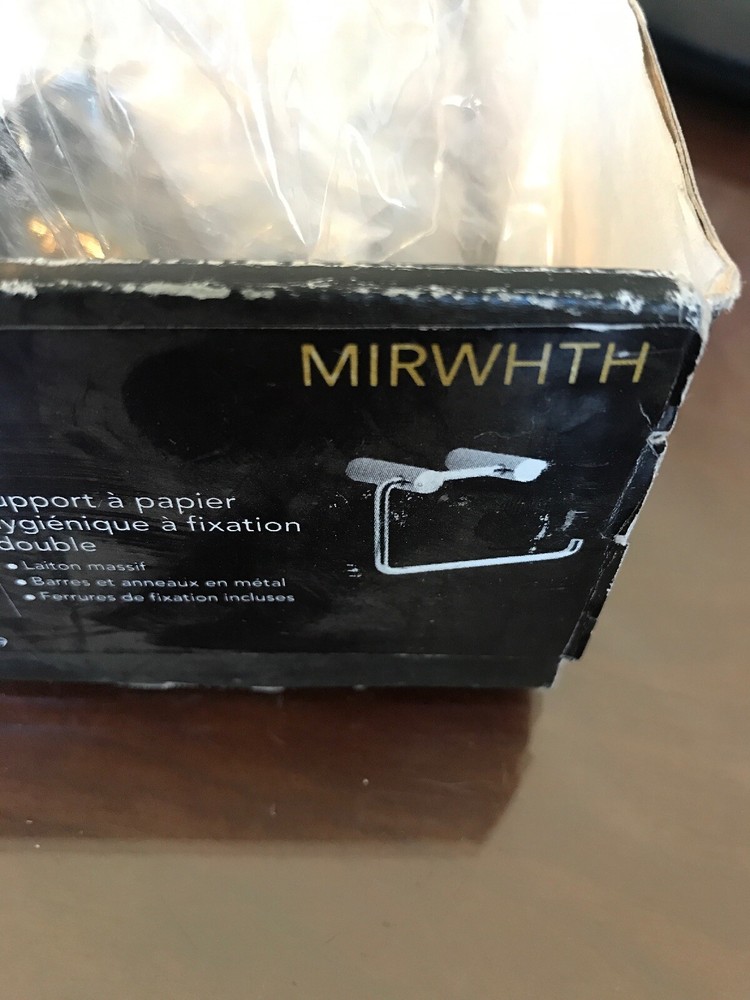 Mirabelle MIRWHTH Double-Post Tissue Holder, Polished Chrome