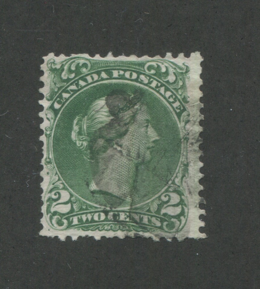 Canada #24 Fine Used. Pulled Perfs. Cat.100.00 @75%
