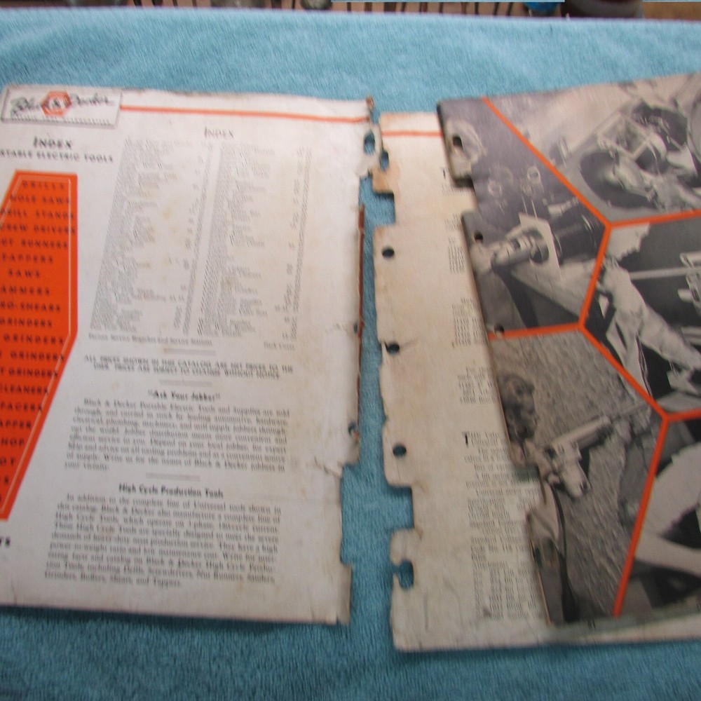 Black & Decker Tool Catalog 1943