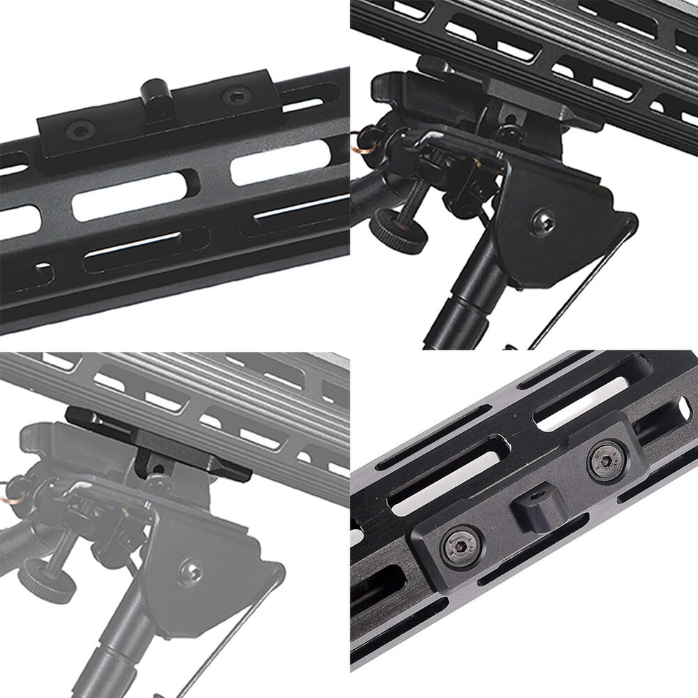 US 4 Pack Low Profile M-Lok Sling Stud/Bipod Adapter Mount Assembly Connector