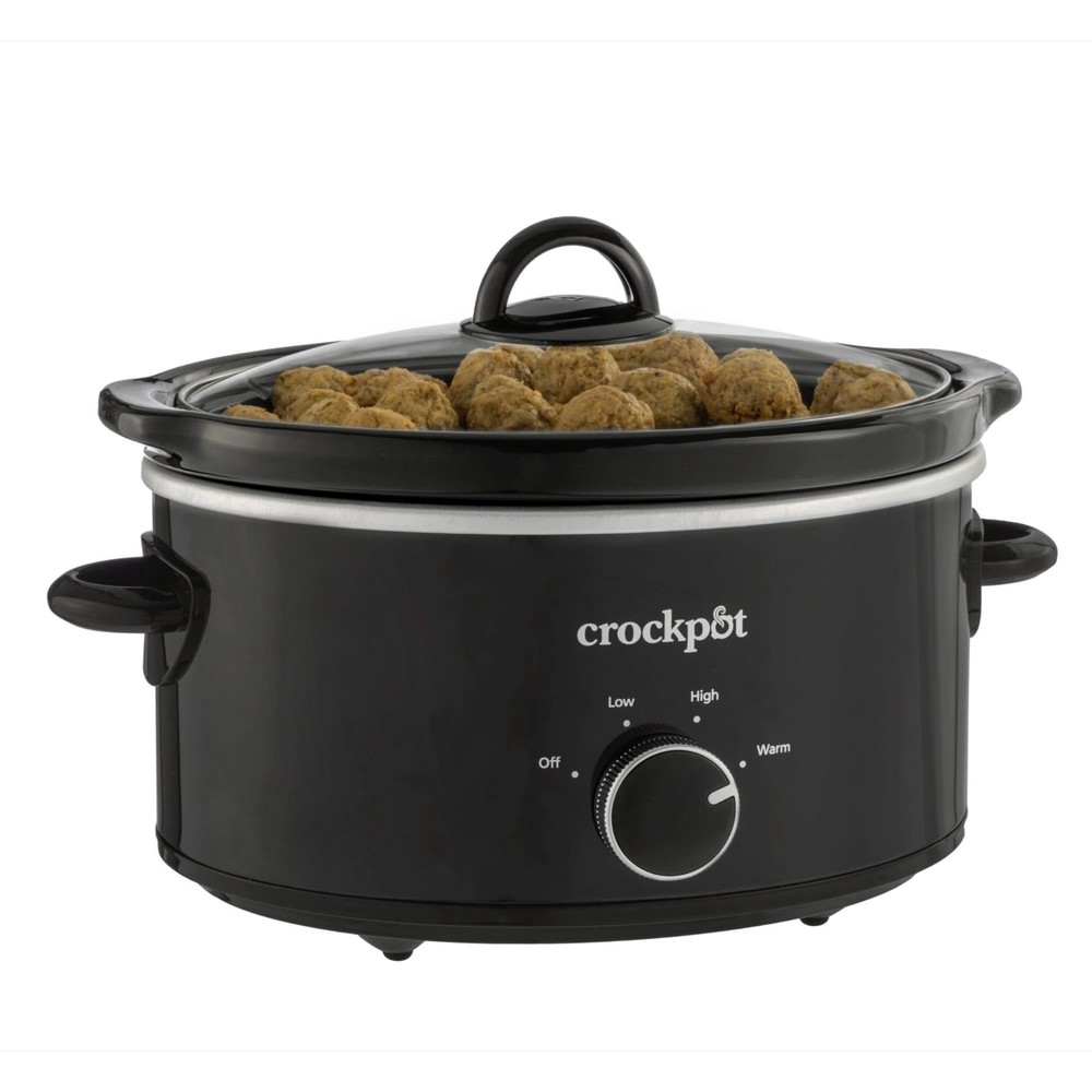 Crock-Pot Black Crockpot 4-Quart Classic Slow Cooker