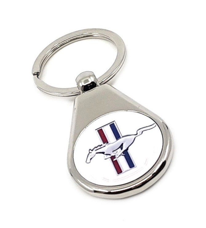 Mustang keyring (White)