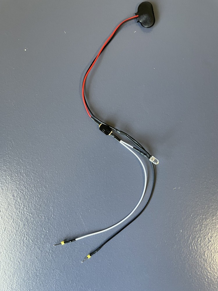 9 Volt Battery Snap Connector with On/Off Push-Button Switch & LED