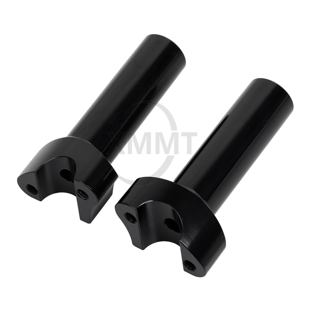 Black 4.5" Handlebar Risers For Harley Softail Sportster Dyna FXDB Handlebar 1"
