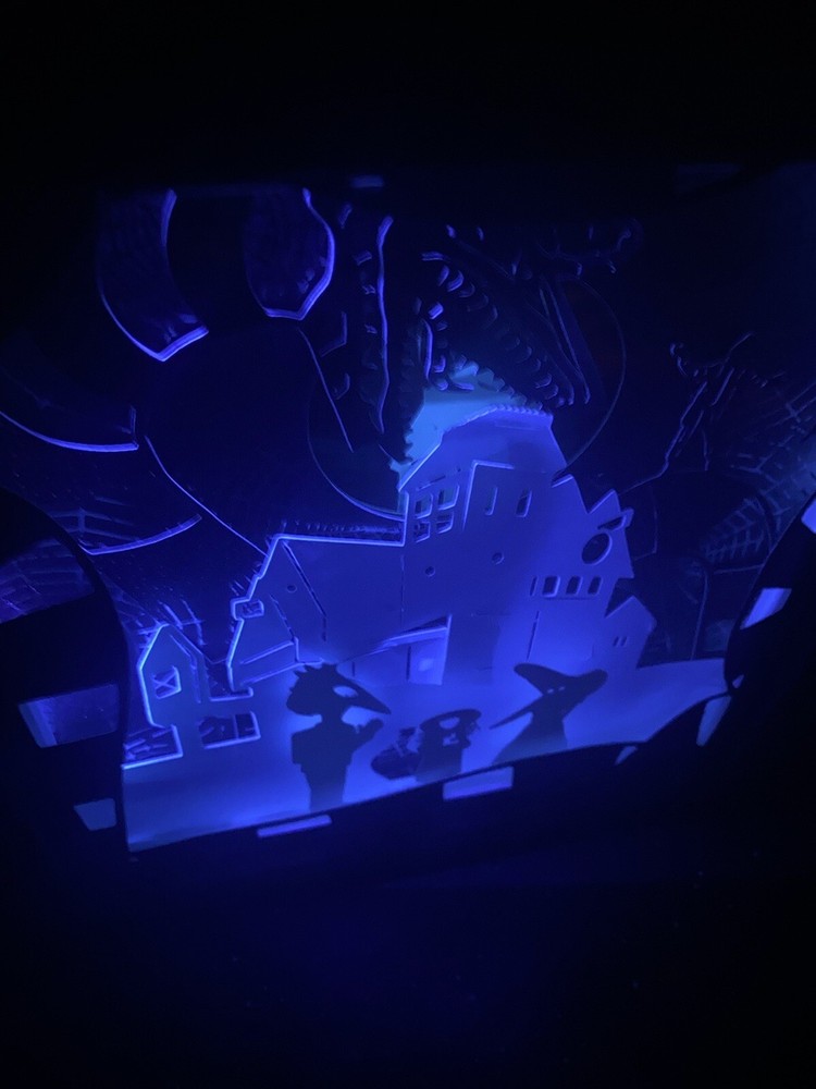 Beetlejuice hand made 9x9 shadow box