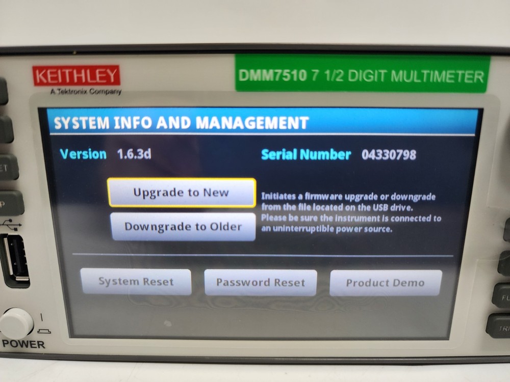 Keithley DMM7510 7.5 Digit Graphical Sampling Multimeter