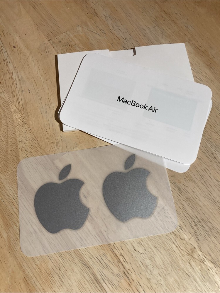 Apple logo stickers