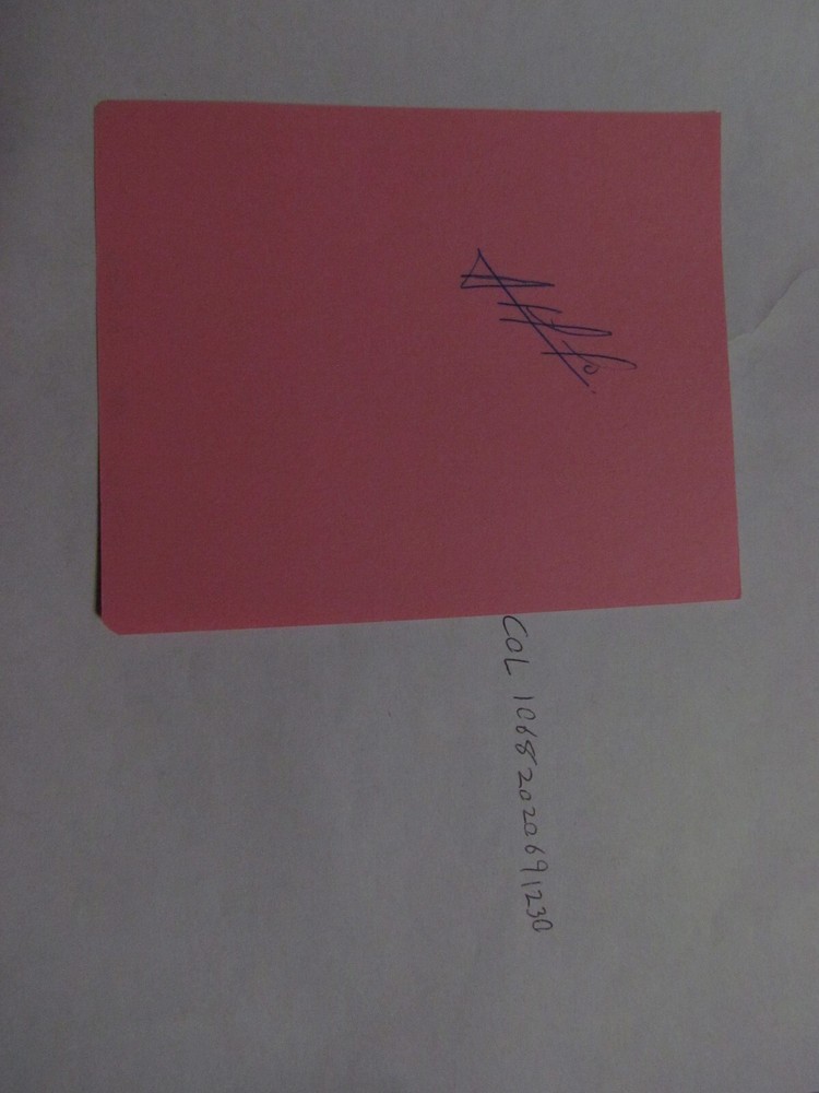 Ariel Prieto Signed Cut/Paper