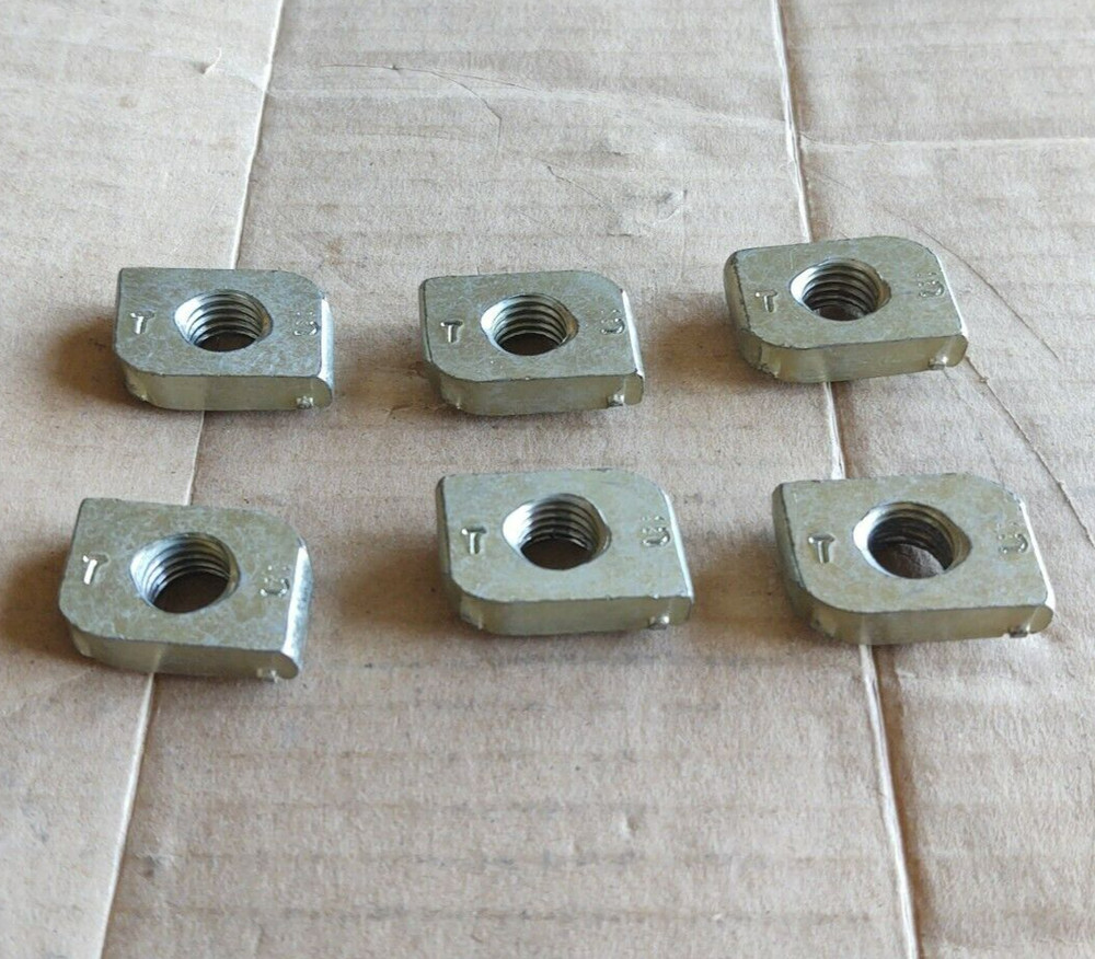 (6)  MSC CHANNEL NUTS - 1/2" TWIRL WITHOUT SPRING