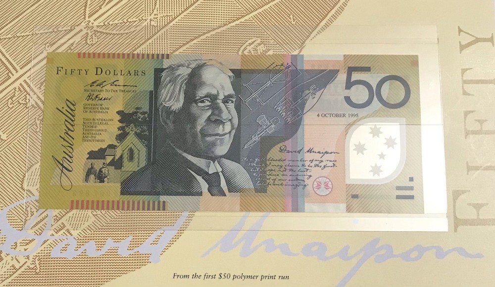 Australia 50 Dollars 1995 P-54a aUNC Folder