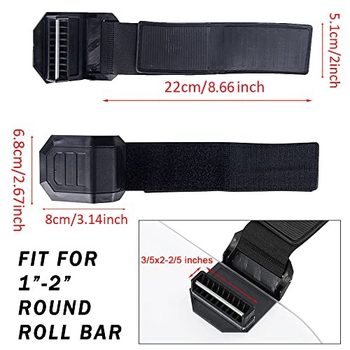 4PCS UTV Front Windshield Adjustable Mounting Clamp Kit Windshield Fixed