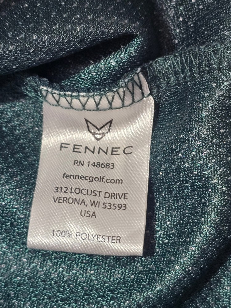Fennec Highly Evolved Full Zip Performance Golf Vest Polyester Blend Medium