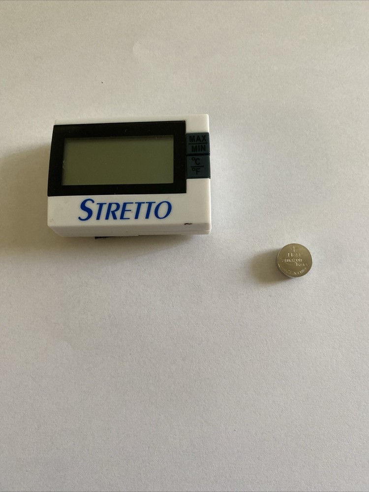 STRETTO DIGITAL HYGROMETER (Needs Battery) Battery Size LR44