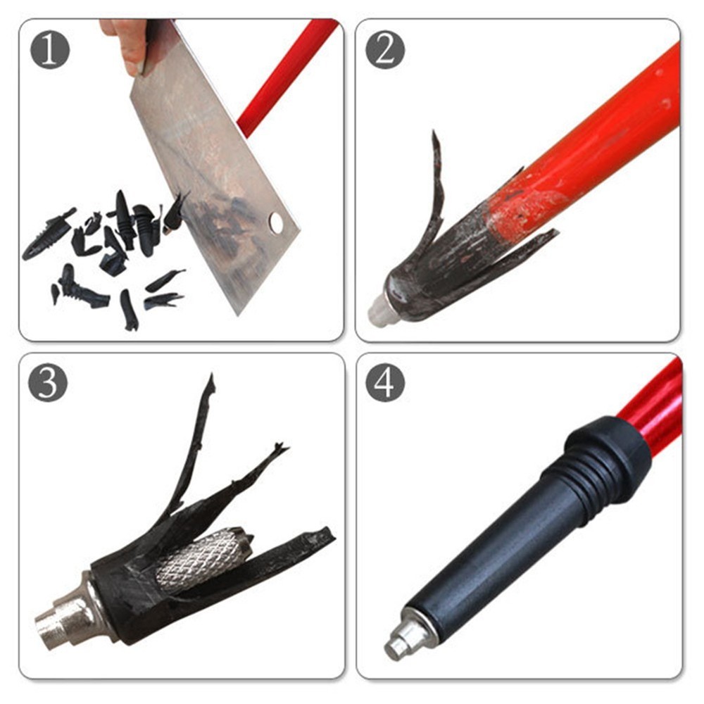 Trekking Pole Tips Weight 2pcs Compact Foldable Hard Plastic Pole Tips