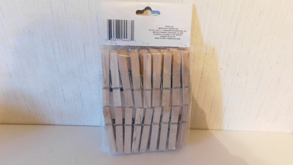 Essentials Wood Clothespins 36 Count