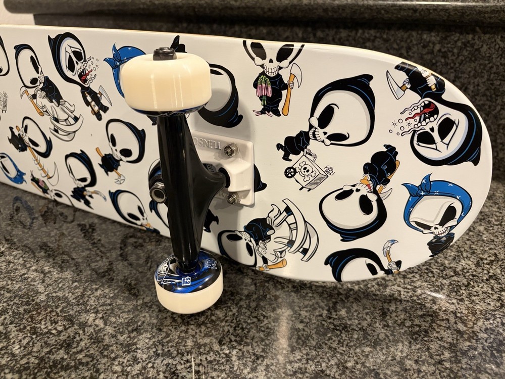 Blind Skateboard Complete Wallpaper Reaper Deck Wheels Custom Black White Tensor