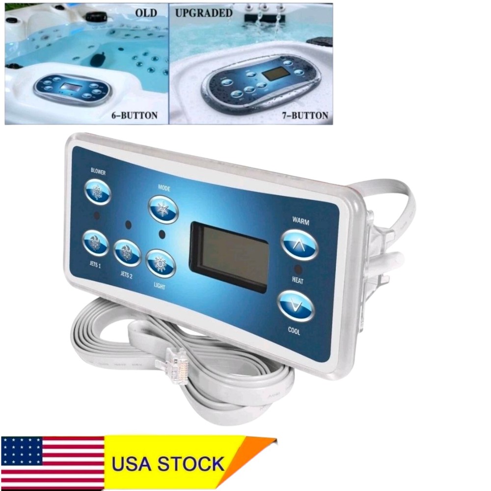 53189-01 Spa Side Control Standard Series Panel with 7-Button for Balboa 50890