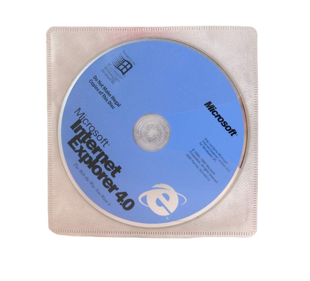 Microsoft Internet Explorer 4.0 Vintage 1997 Original Software CD Windows 95 NT