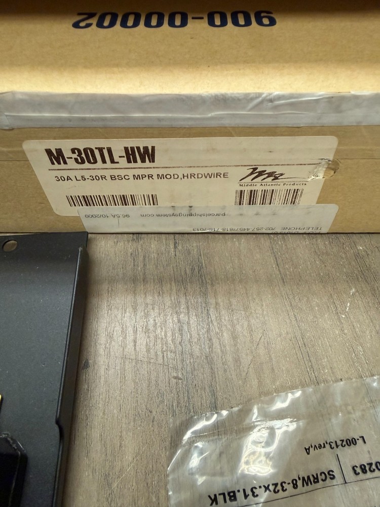 Middle Atlantic M-30TL-HW 30A Power Module BRAND NEW