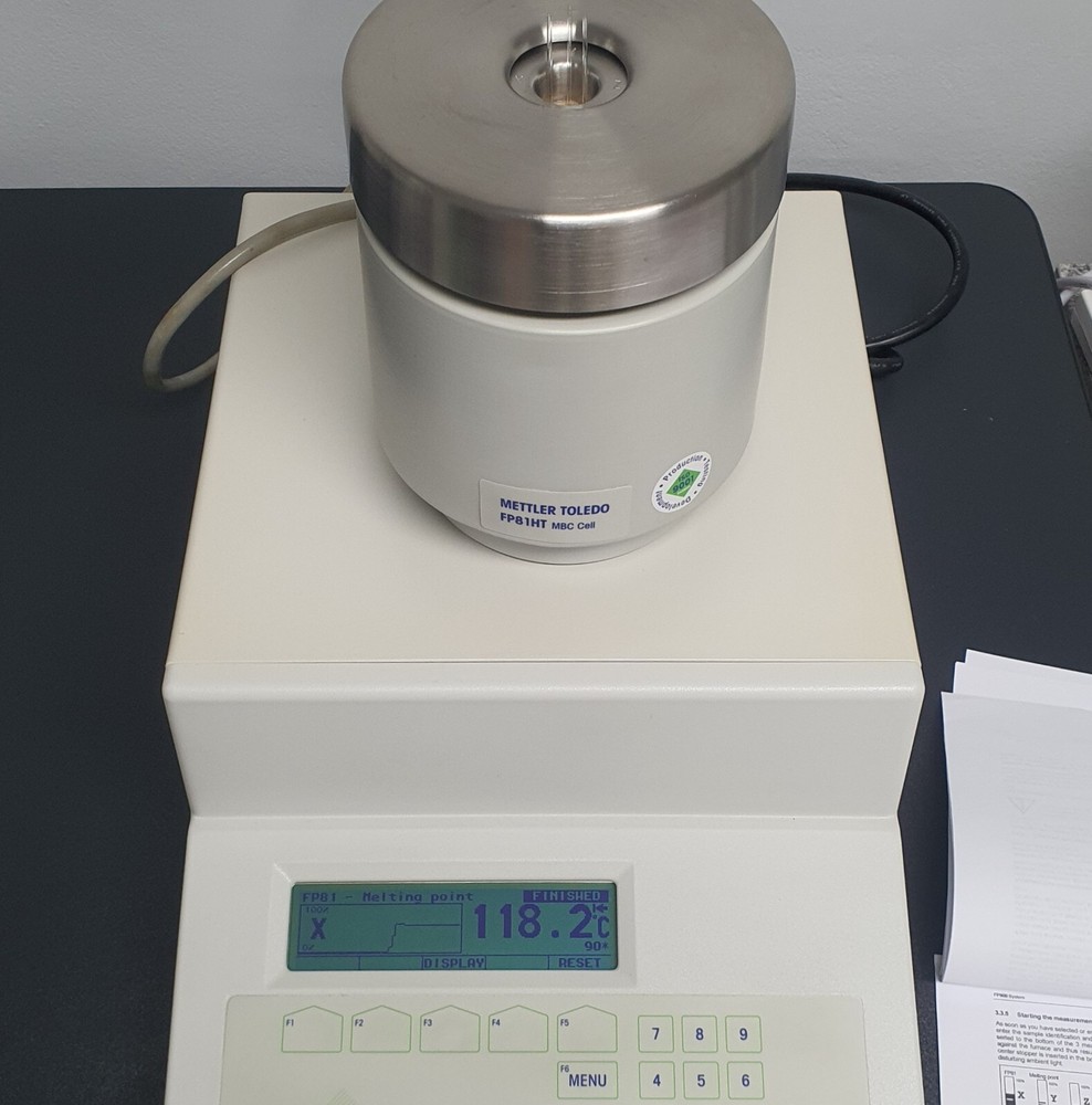 Mettle FP81: Melting Point and Range, Cloud and Boiling Point determination