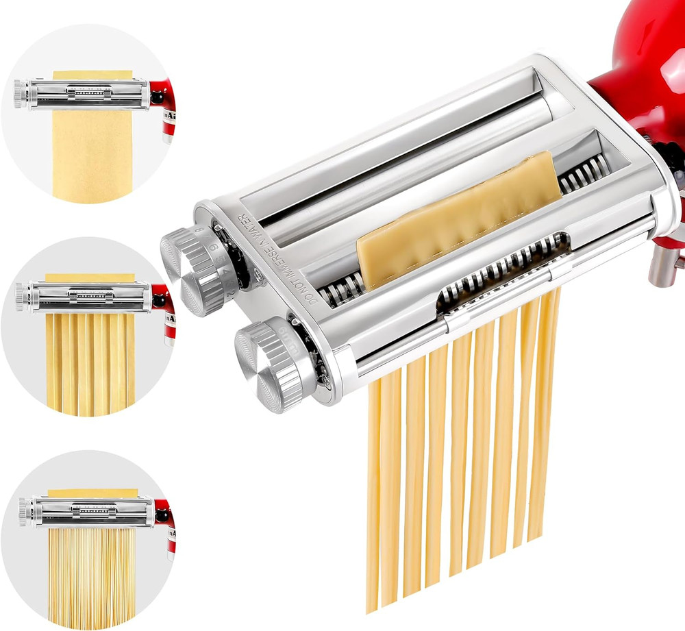 Kitchenaid Pasta Maker Attachment Set: Roller & Cutters for Fresh Pasta