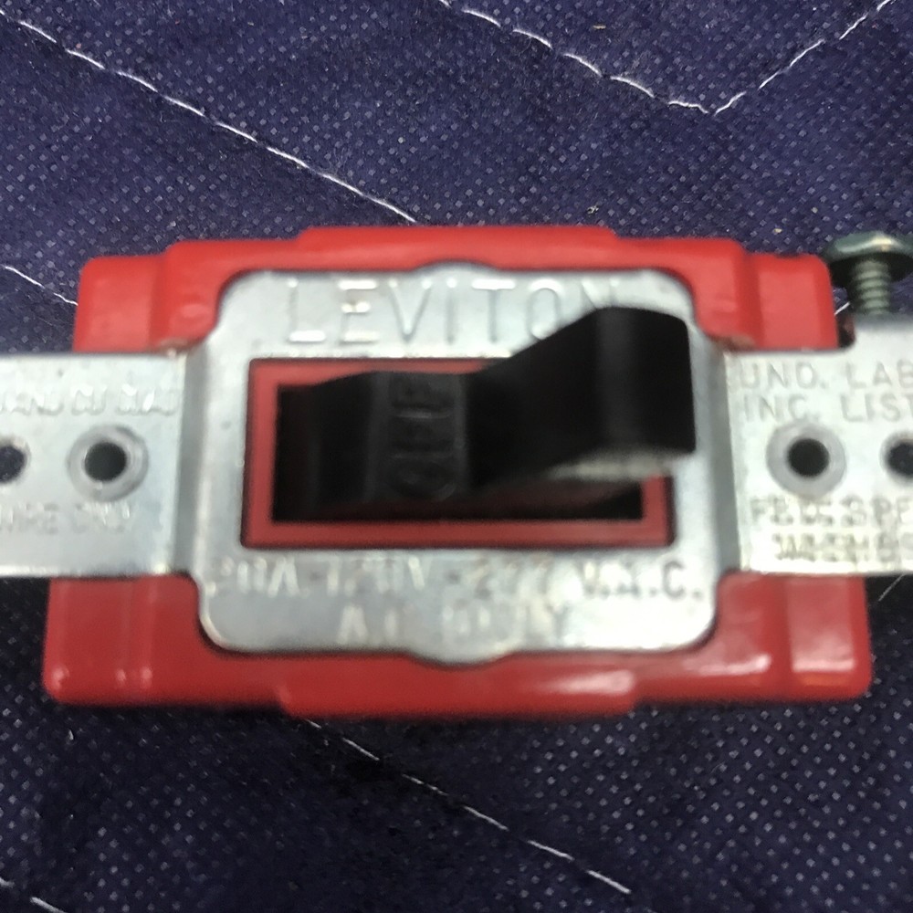 Leviton 20 Amp 120 V Industrial Toggle Switch, Black